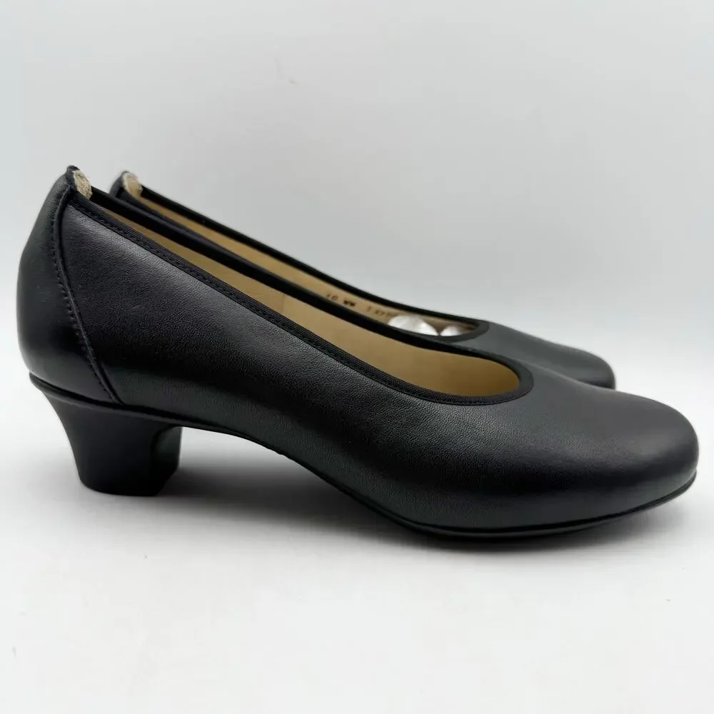 SAS Womens Milano Comfort Pumps US 10 WW Black Leather EUC - Picture 3 of 13